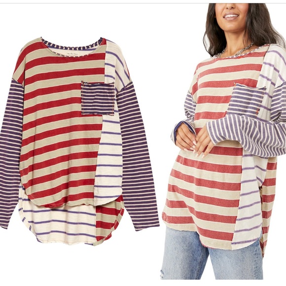 NWT Free People | Stripey Prep T-Shirt | XS - Picture 7 of 16